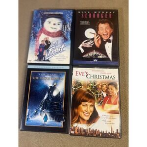 Christmas DVD Bundle Jack Frost Scrooged The Polar Express Eve's Christmas 4Pack